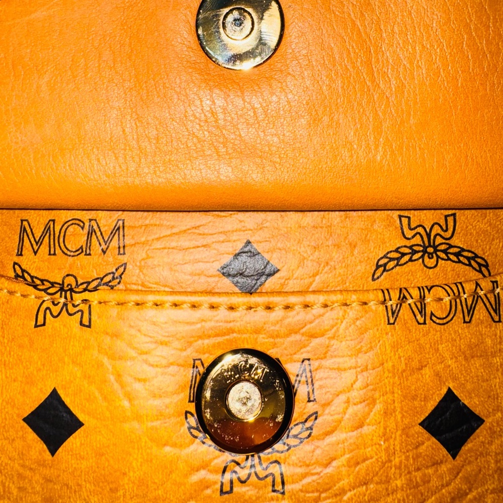 MCM Cognac Visetos Monogram Crossbody Bag - Picture 6 of 15